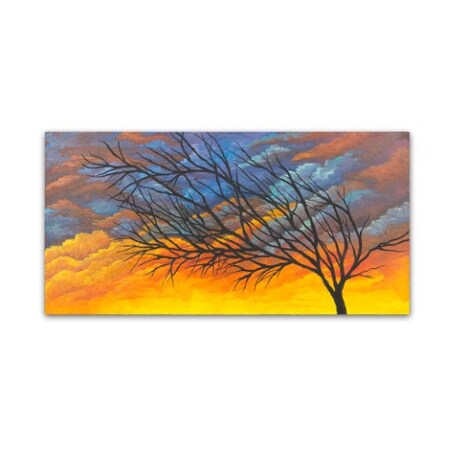 Michelle Faber 'Sunset Tree' Canvas Art,12x24